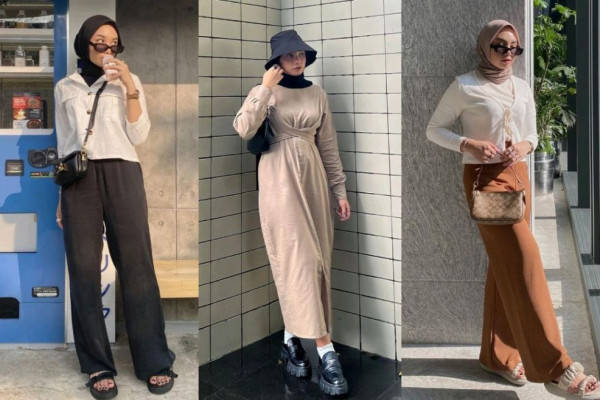 10 Gaya Hijab Kekinian Dengan Warna Netral, Andalan!