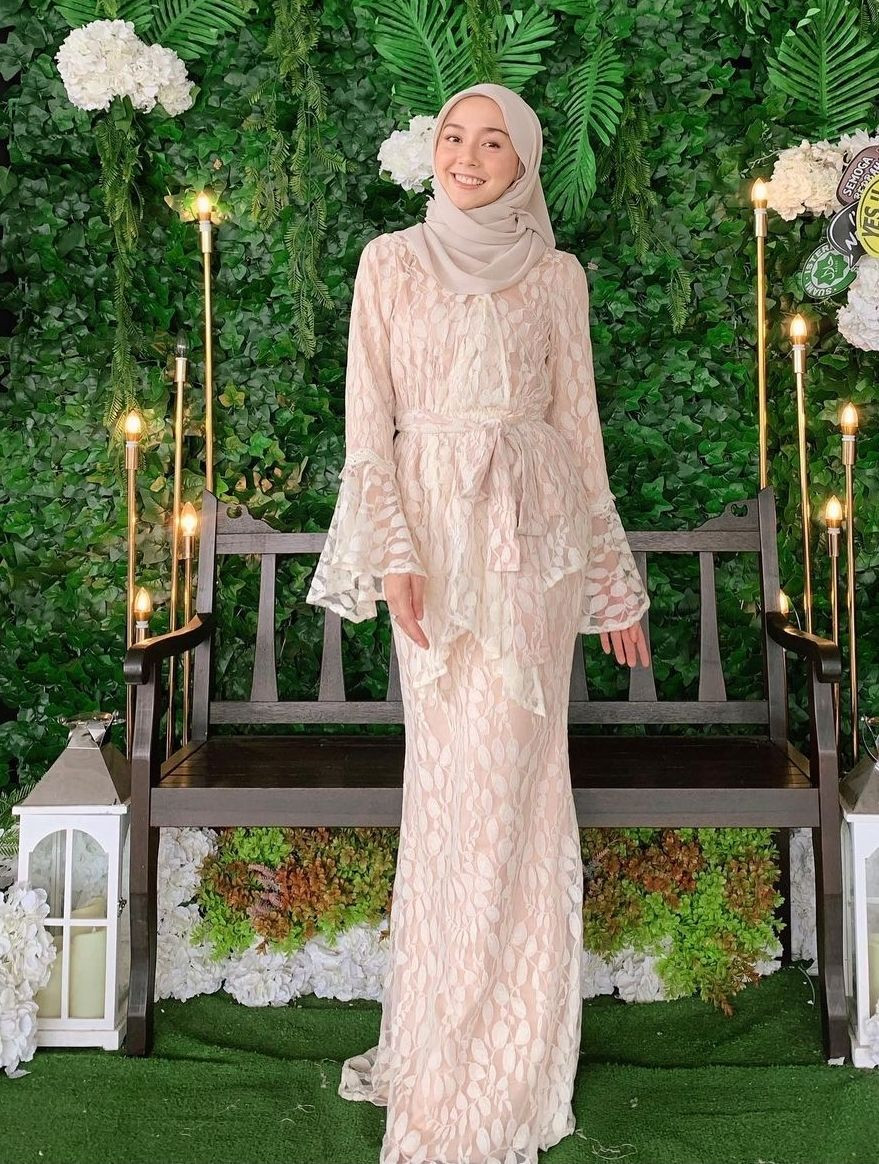 10 OOTD Kondangan Hijab Nurin Afiqah, Model Simpel