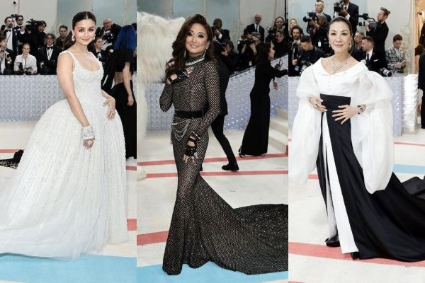 13 Potret Artis Asia di Met Gala 2023, Penampilan Badass Abis!