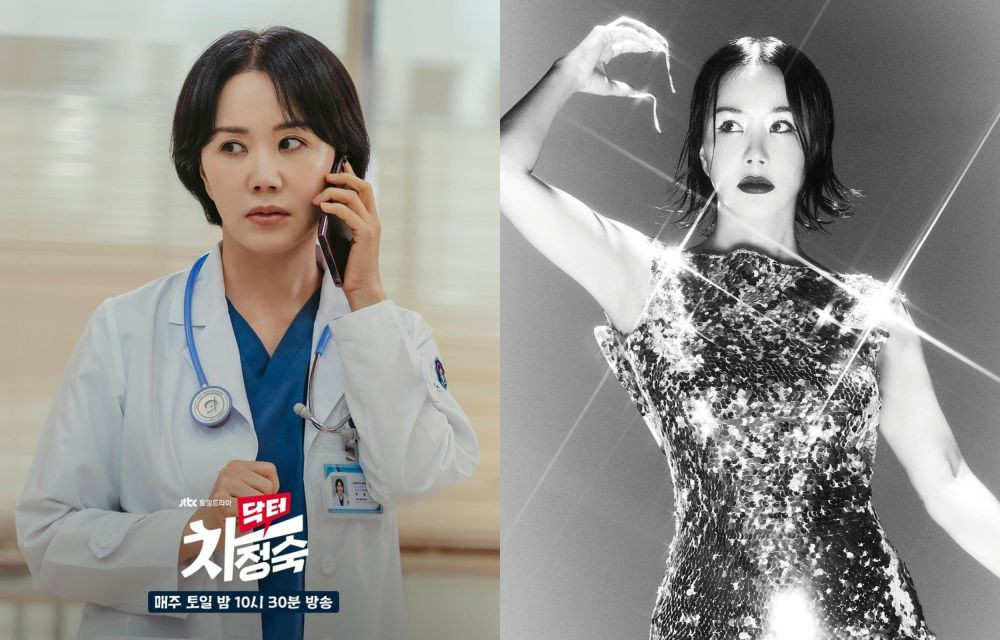 10 Potret Uhm Jung Hwa di Doctor Cha vs Real Life Beda