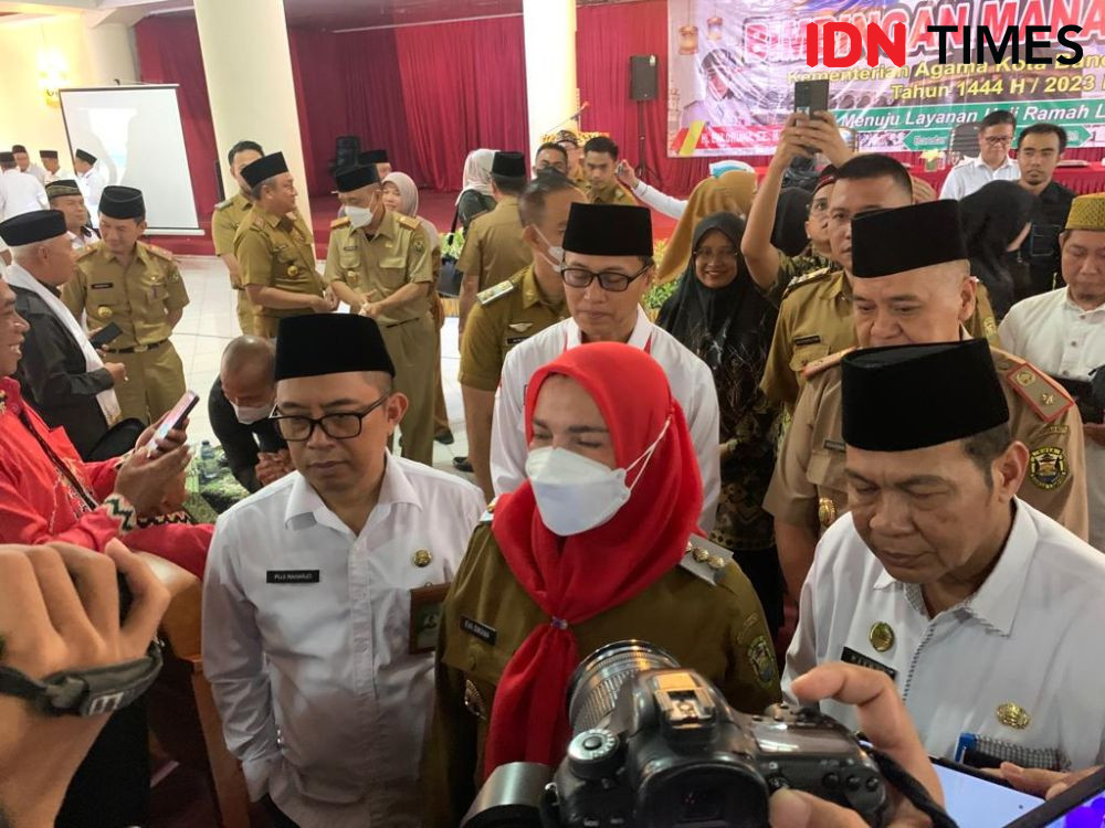 1.303 Jemaah Haji Bandar Lampung ke Tanah Suci, Tertua Usia 97 Tahun