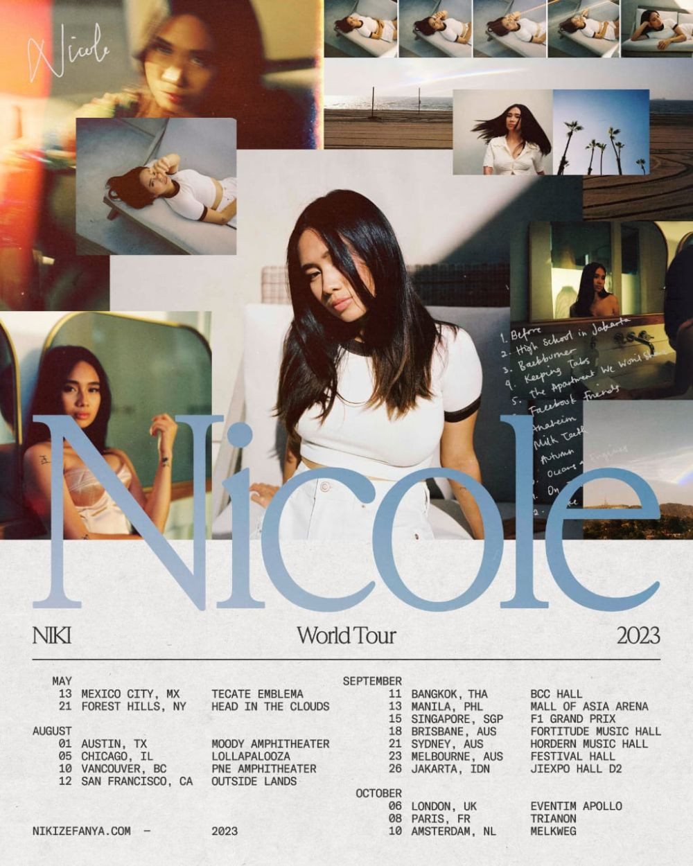 Jadwal dan Harga Tiket Konser NIKI Nicole World Tour 2023  Jakarta