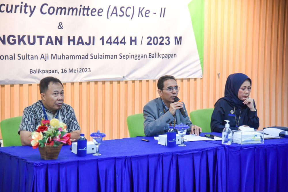 Bandara Sepinggan Menggelar Persiapan Pengamanan Ibadah Haji 2023