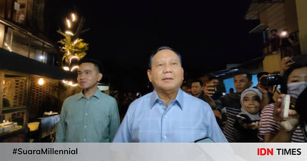 Prabowo Ngaku Kaget Tiba Tiba Dapat Dukungan Relawan Gibran