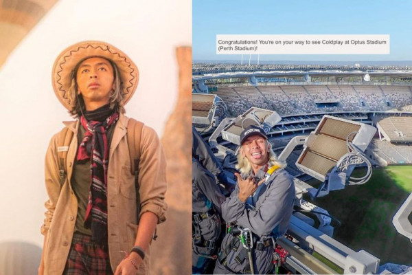 Kalah War Tiket Coldplay GBK, Backpacker Tampan Pamer Tiket Australia