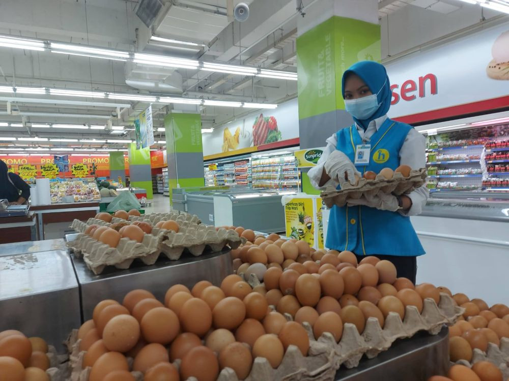 Harga Telur di Banjarmasin Merangkak Naik Jadi Rp32 Ribu per Rak