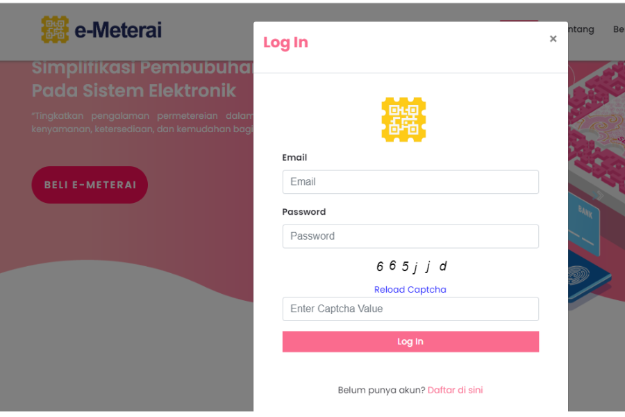 Cara Membeli E Meterai Untuk Cpns Lewat Website Peruri