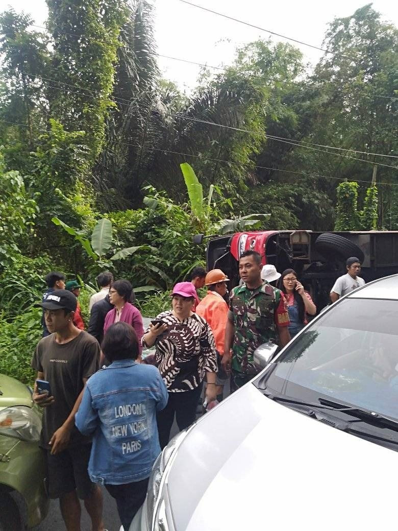 Kecelakaan Bus Rombongan Gereja di Minahasa, Tiga Orang Meninggal