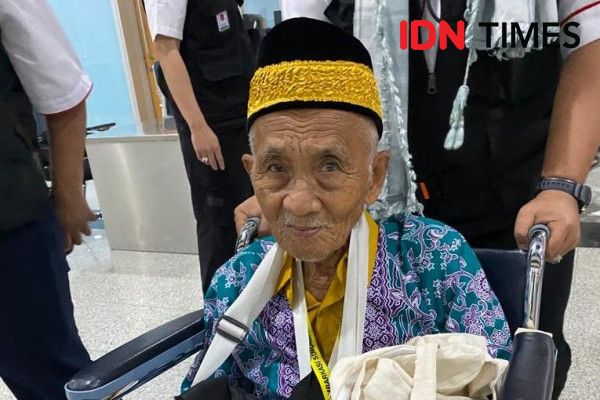 Mbah Harun, Jemaah Haji Tertua Usia 119 Tahun Tiba di Madinah