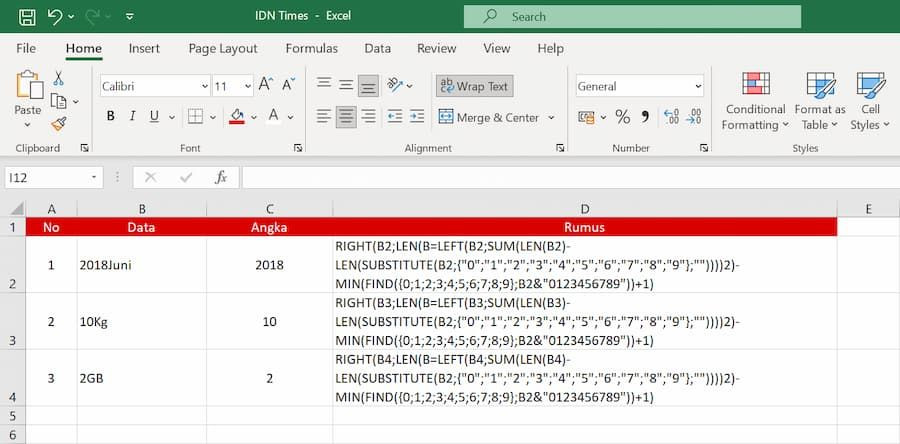 Rumus Memisahkan Angka Di Excel Data Jadi Lebih Rapi Hot Sex Picture 7762