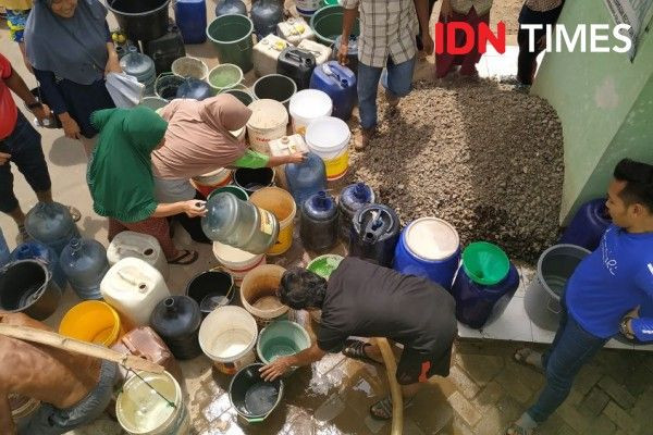 Kemarau, Ratusan KK di Tangsel Kekurangan Air Bersih