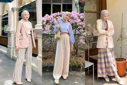 10 Inspirasi Korean Look OOTD Formal, Gaya Hijab Makin Modis