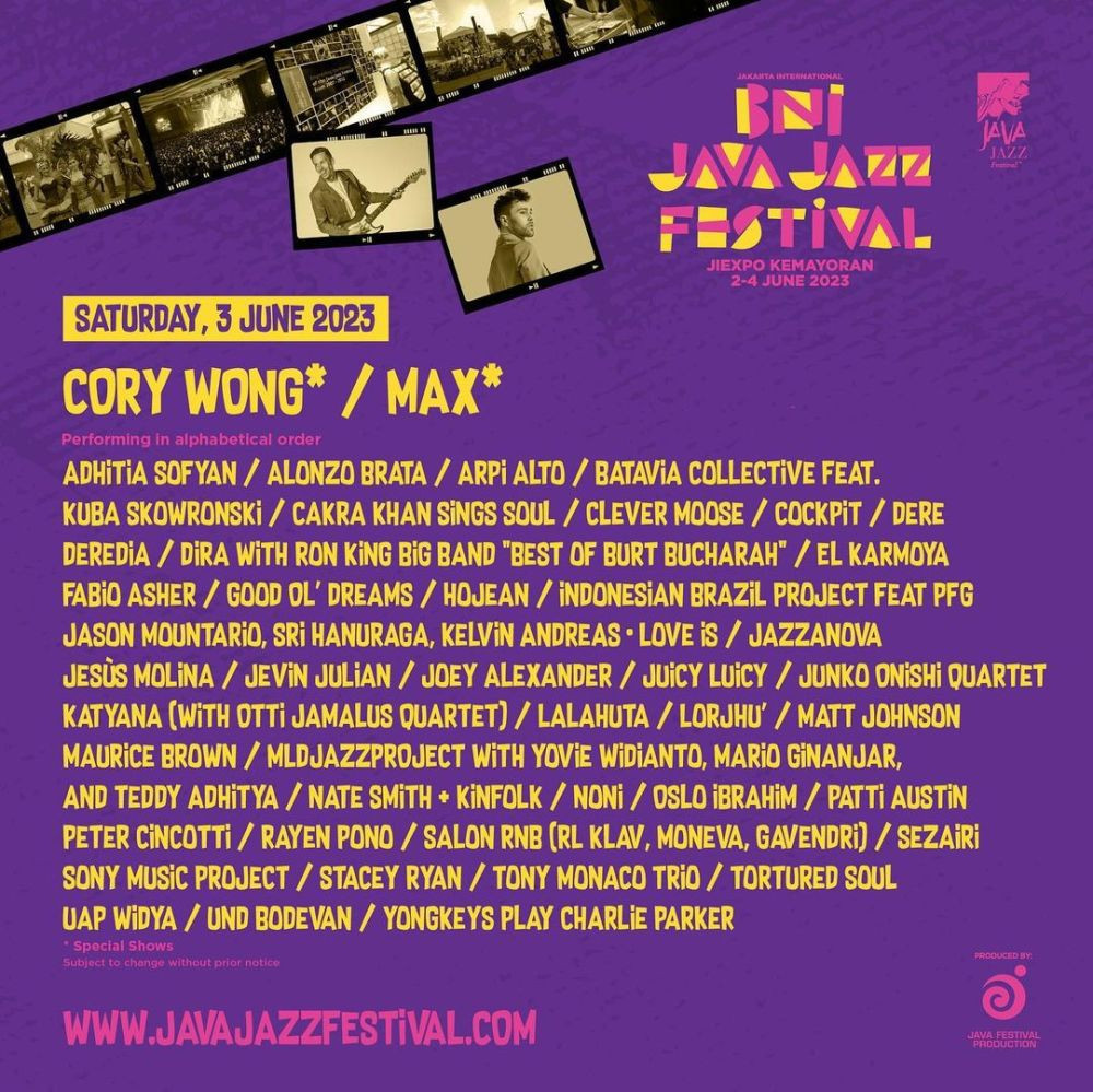 Daftar Lineup Java Jazz Festival 2023 Day 2