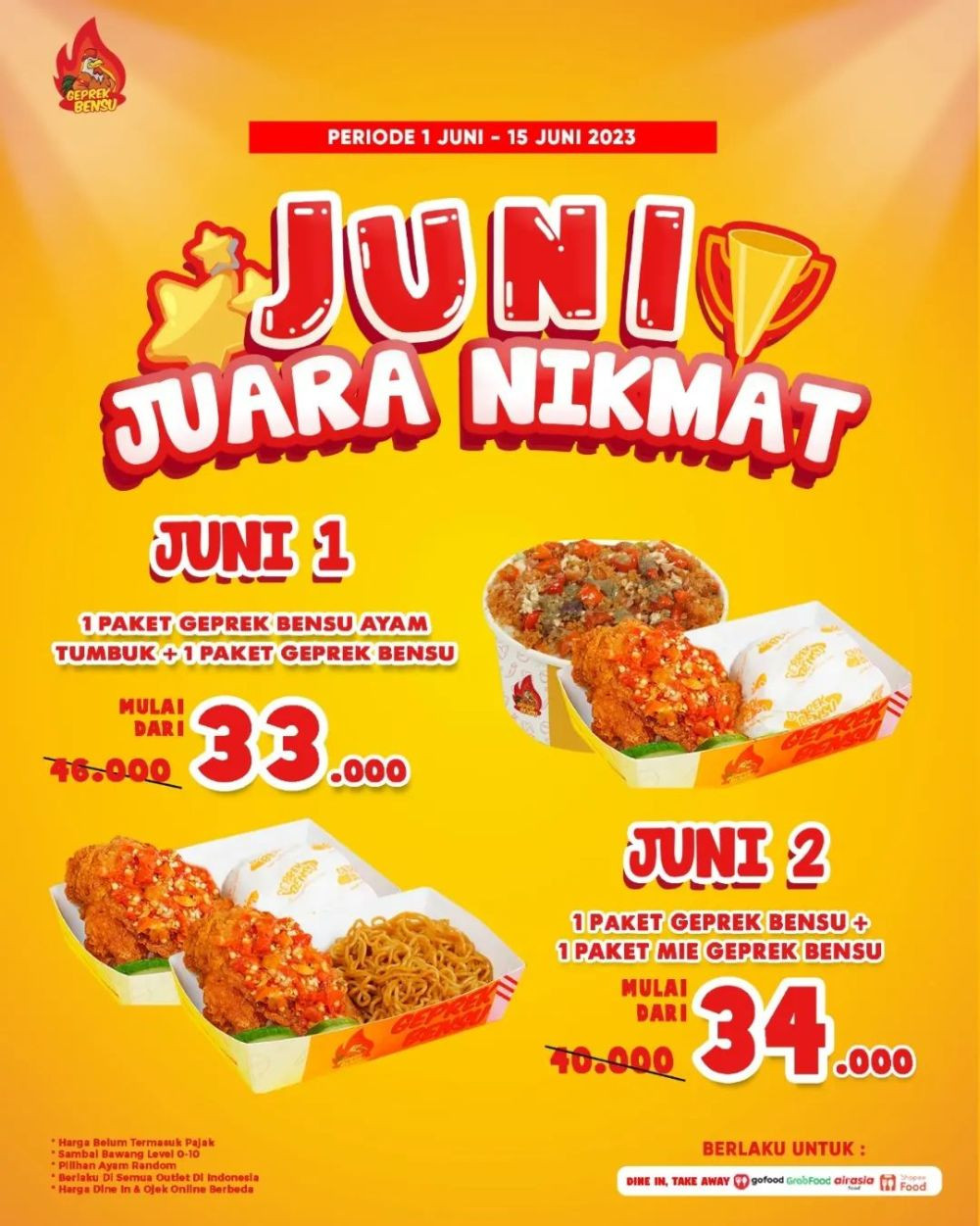 10 Promo Makanan dan Minuman Juni 2023 Terbaru