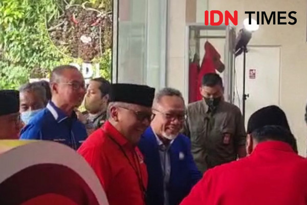 Tiba di PDIP, Zulhas Pimpin Elite PAN Temui Megawati