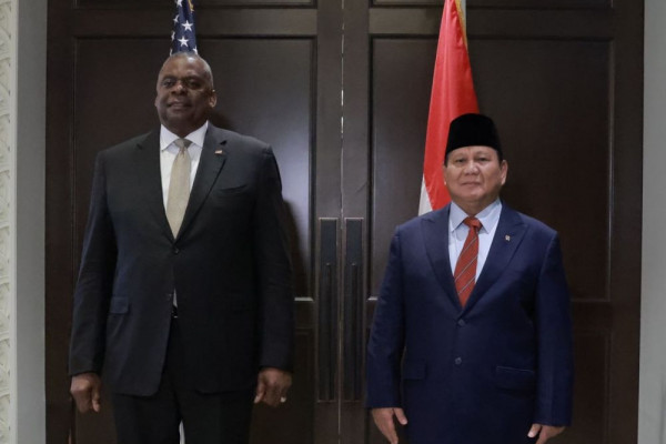 Prabowo dan Menhan AS Empat Mata Bahas Kerja Sama Pertahanan
