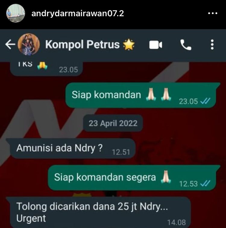 Jadi DPO setelah Bongkar Setoran, Bripka Andry Diminta Serahkan Diri 