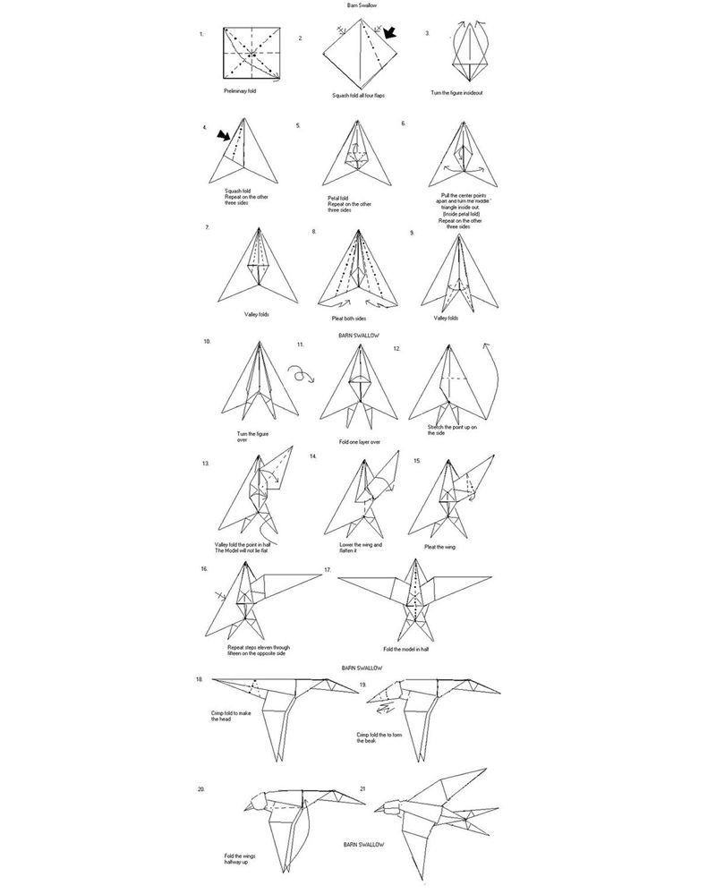 Cara Membuat Burung Dari Origami Mudah Dan Sederhana