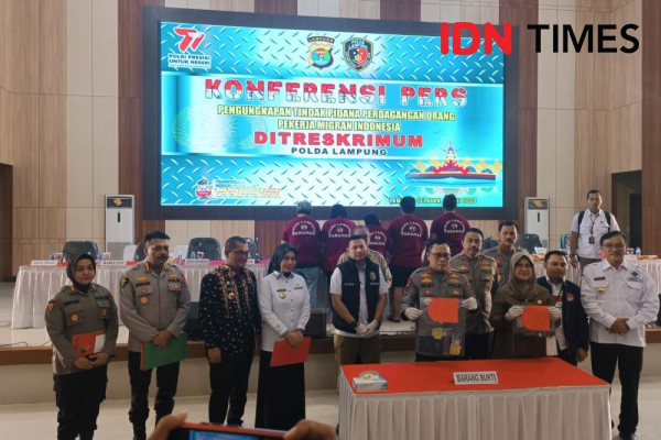 Polda Lampung Tangkap 4 Tersangka TPPO 24 Korban, Modus Pekerja Migran