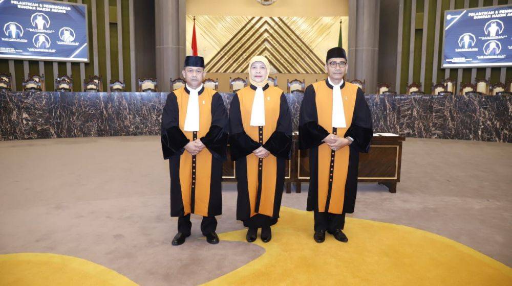 Ketua MA Lantik 3 Hakim Agung Baru, Ini Daftarnya