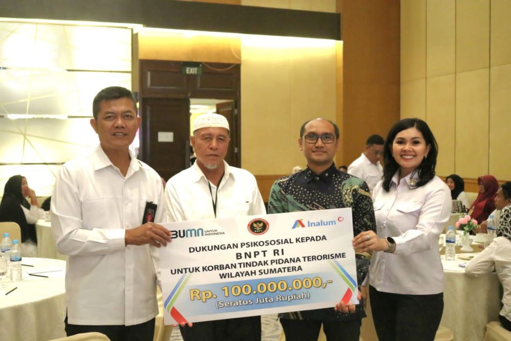 Inalum Beri Bantuan untuk Pemulihan Penyintas Terorisme di Sumut