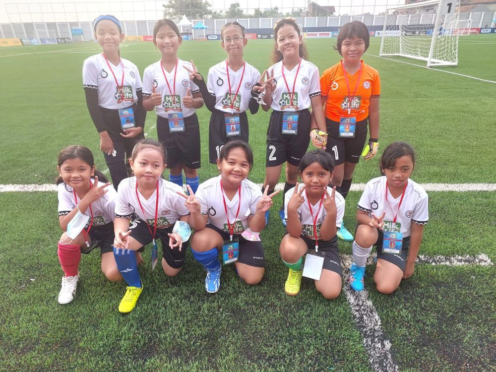 Keren! 729 Siswi SD di Kudus Antusias Ikuti Kompetisi Sepak Bola Putri