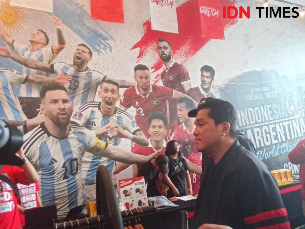 Erick Thohir Berharap Timnas Indonesia Vs Argentina Berakhir Seri 