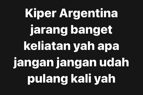 10 Reaksi Kocak Warganet Indonesia Dibombardir Argentina, Kiper Gabut