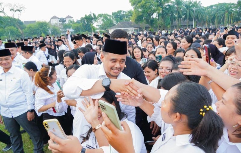 Bobby Nasution Lantik 1.153 Pegawai Kontrak, Berharap Beri Sumbangsih