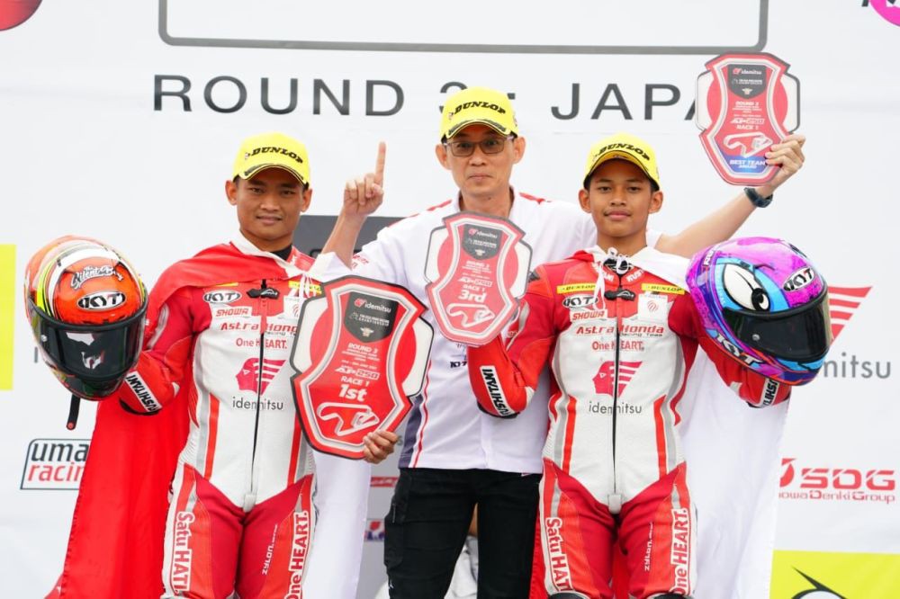 Tak Terbendung, Astra Honda Racing Team Dominasi Podium ARRC Jepang