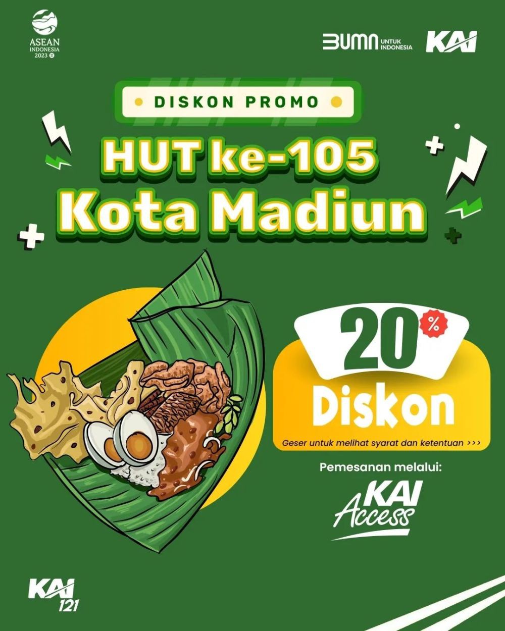 Ada Promo Tiket KA Dalam Rangka HUT Kota Madiun