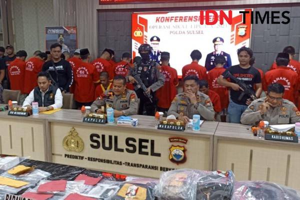 253 Orang Ditangkap Polda Sulsel Saat Operasi Sikat Lipu