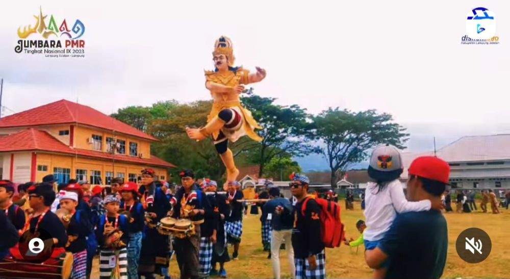 Kemeriahan Parade Budaya Jumbara PMR di Lamsel, Indonesia Banget