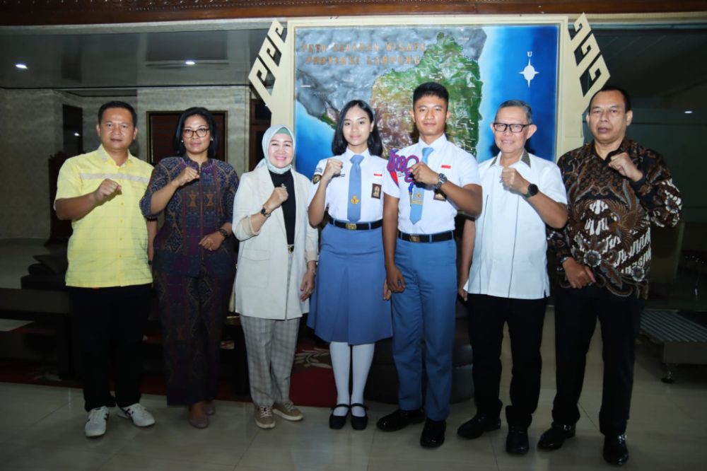 Agita dan Frans, Terpilih Anggota Paskibraka Nasional 2023 Lampung