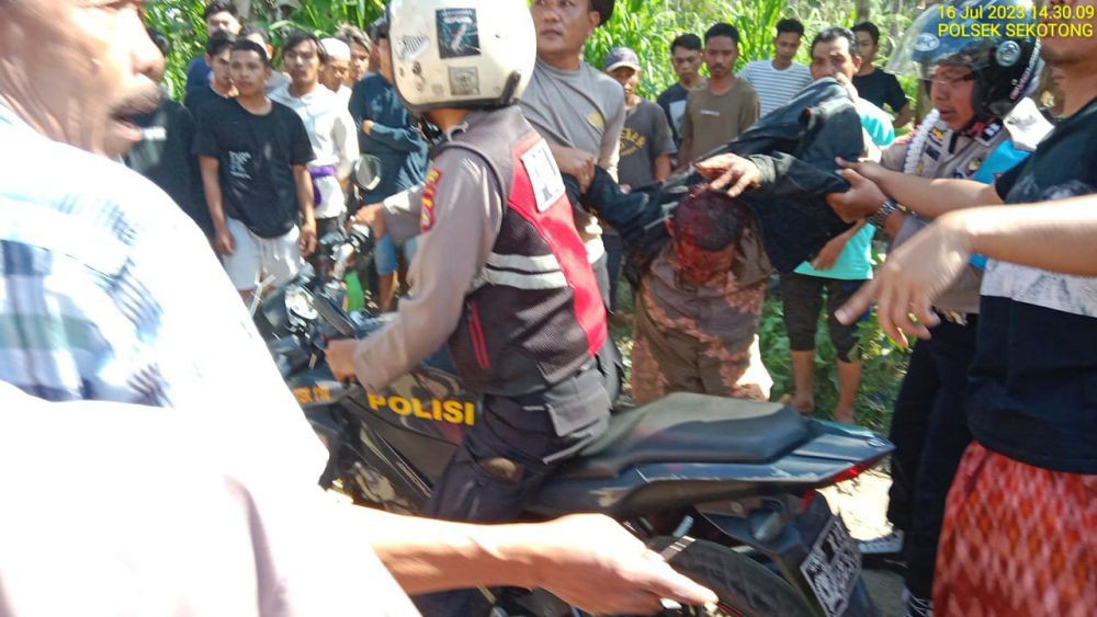 Diduga Setubuhi Anak Kandung, Pria di Lombok Babak Belur Diamuk Massa 