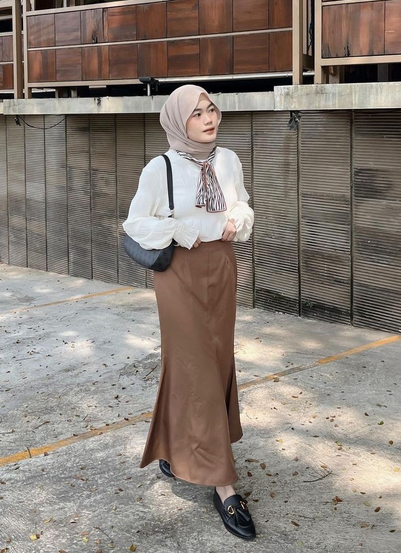 Ootd vintage store hijab