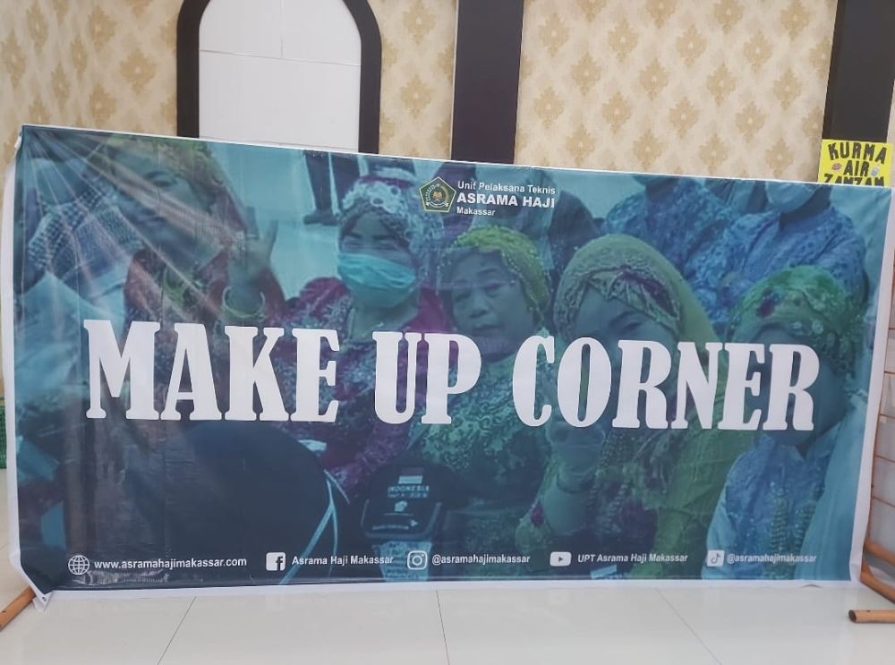 Asrama Haji Makassar Sediakan Jasa Make Up untuk Jemaah