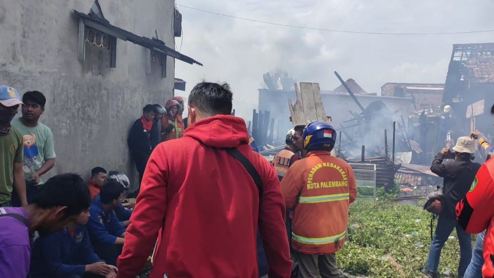 Kebakaran di 36 Ilir Palembang, 24 Rumah Padat Permukiman Ludes