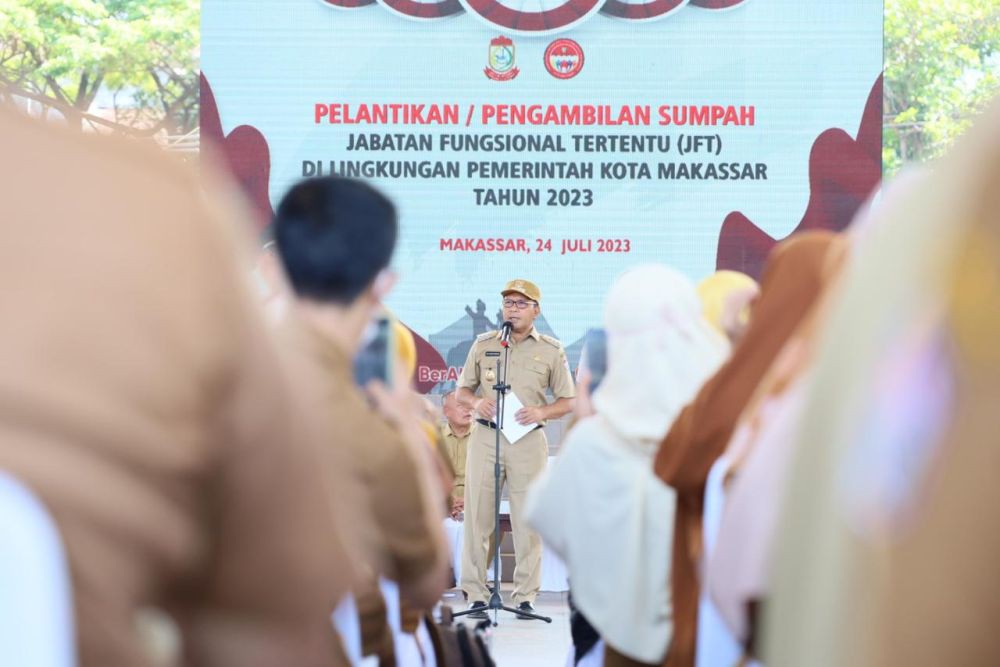 Danny Pomanto Lantik 829 Pejabat Fungsional Pemkot Makassar