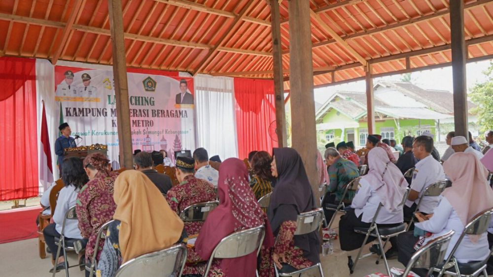 Kota Metro Launching Kampung Moderasi Beragama, Jaga Kerukunan Umat