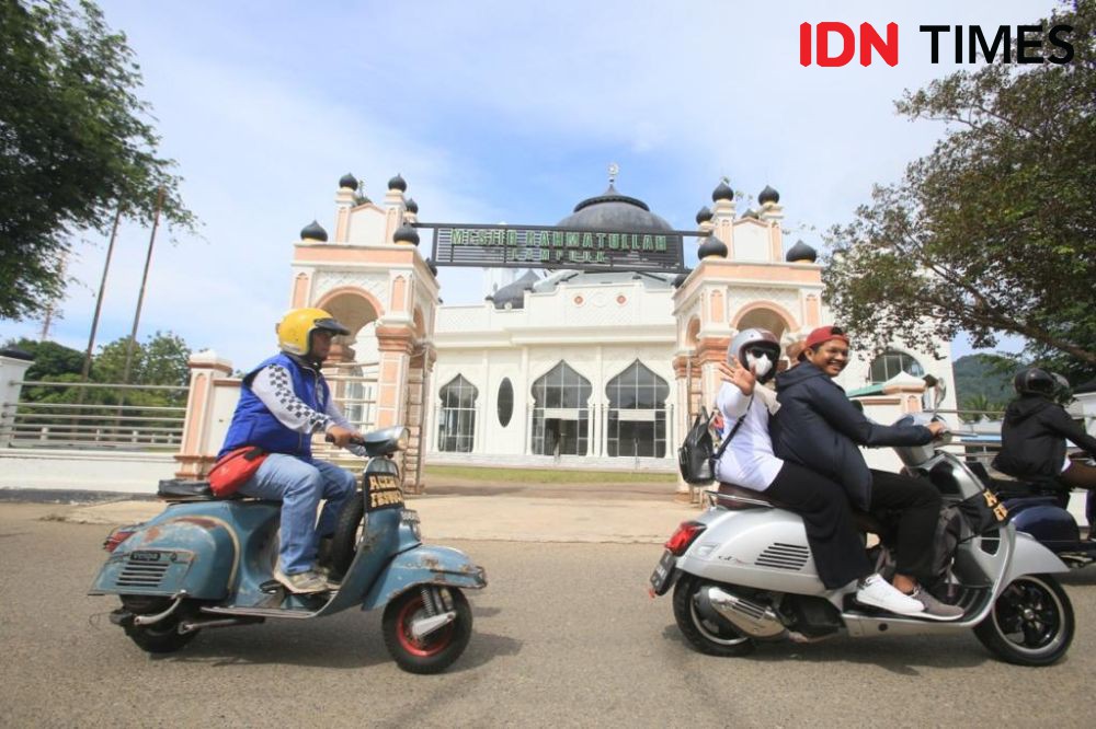 Ribuan Rider se-Nusantara Bakal Mengaspal di Aceh Vespa Festival 2023