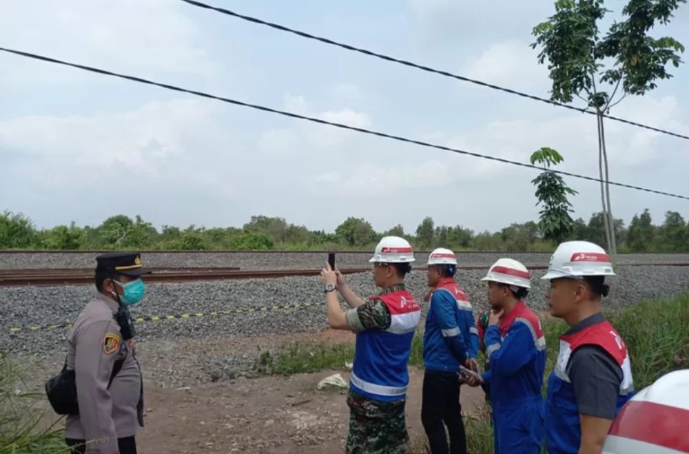Pipa Pertamina di Ogan Ilir Bocor, Semburan Gas Setinggi 50 Meter