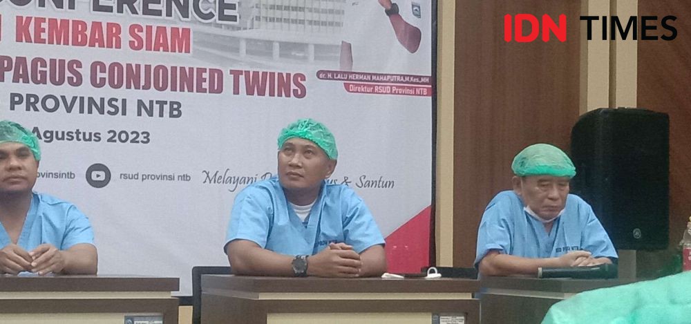 Operasi Pemisahan Bayi Kembar Siam asal Lombok Timur Berjalan Sukses