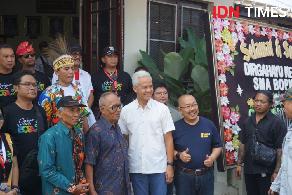 Datangi SMA Bosa Jogja, Ganjar Napak Tilas Zaman Sekolah