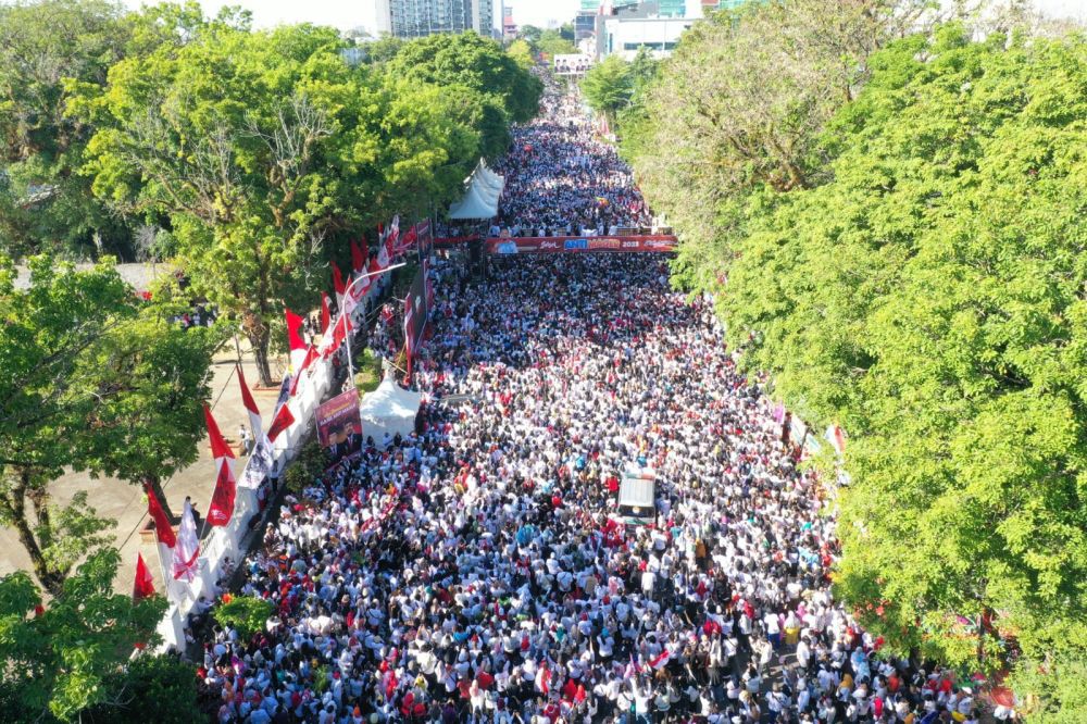 Ada Prabowo di Jalan Sehat Sulsel, Sudirman Klaim Tak Terkait Politik