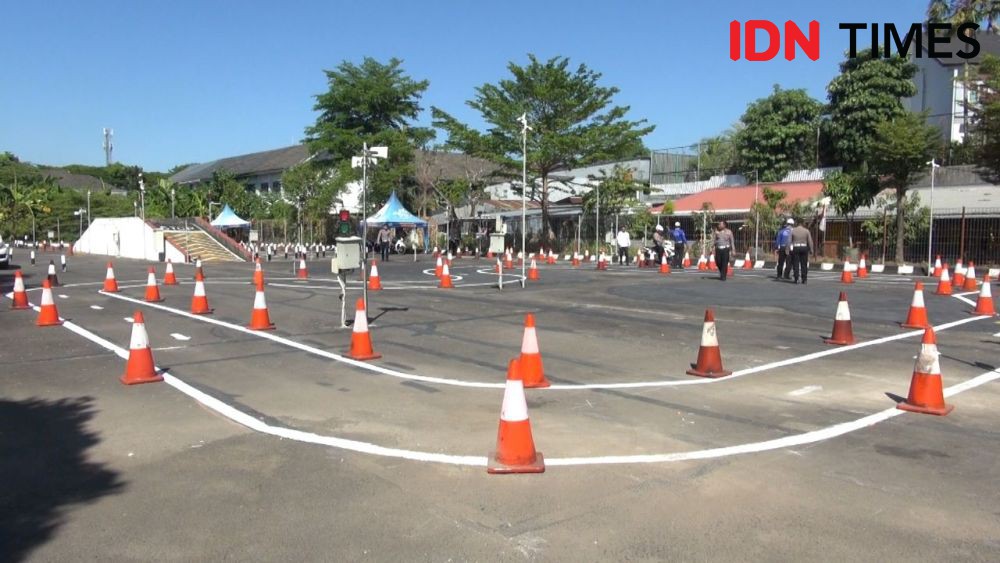 Penampakan Ujian Praktik Baru SIM C di Makassar, Diklaim Lebih Mudah