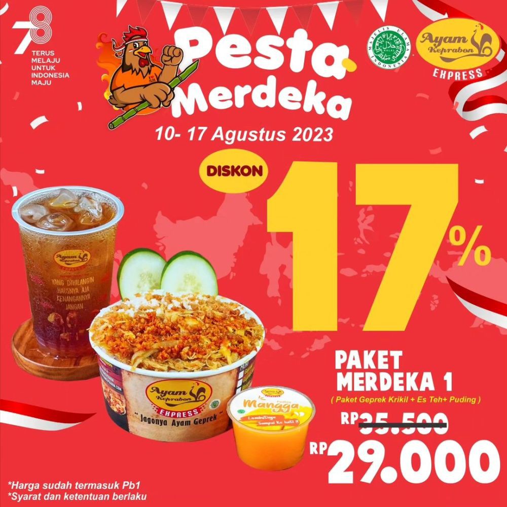 10 Promo Restoran 17 Agustus 2023 dalam Rangka HUT RI