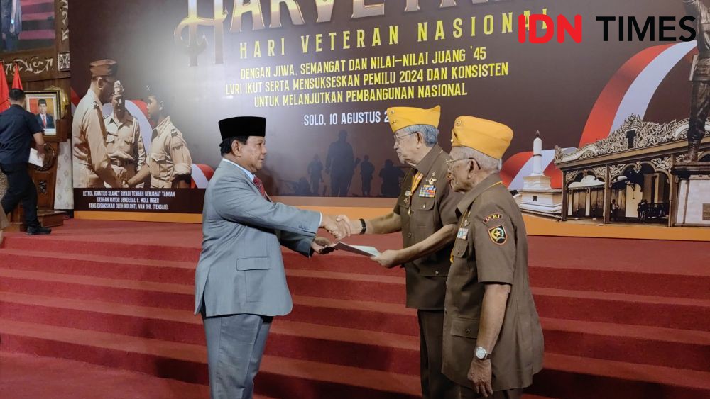 Prabowo Bicara Soal Pemimpin Muda di Hari Veteran Nasional
