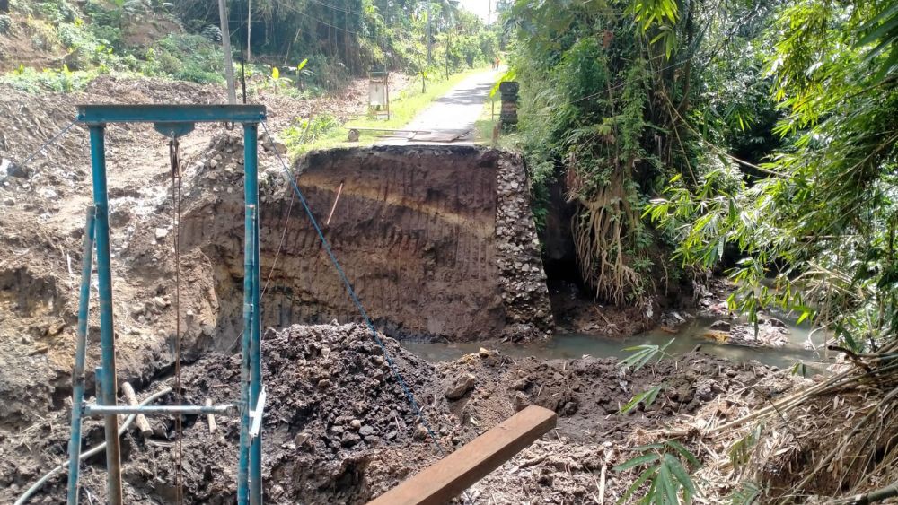 Rusak Karena Bencana, 4 Jembatan di Tabanan Dibangun Kembali