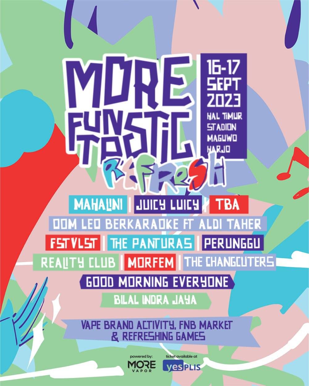 Morefuntastic 5 Digelar di Jogja, Ada FSTVLST-Aldi Taher